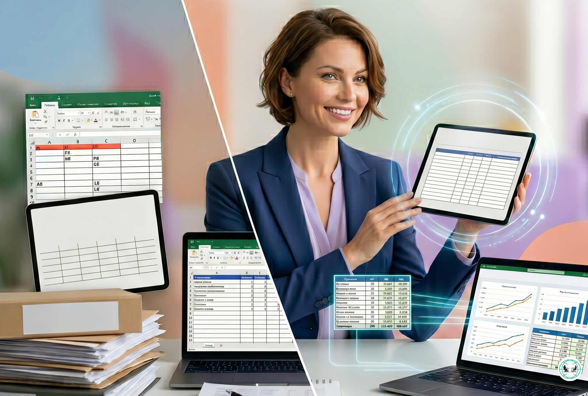 Результат до и после прохождение курсов power query в excel