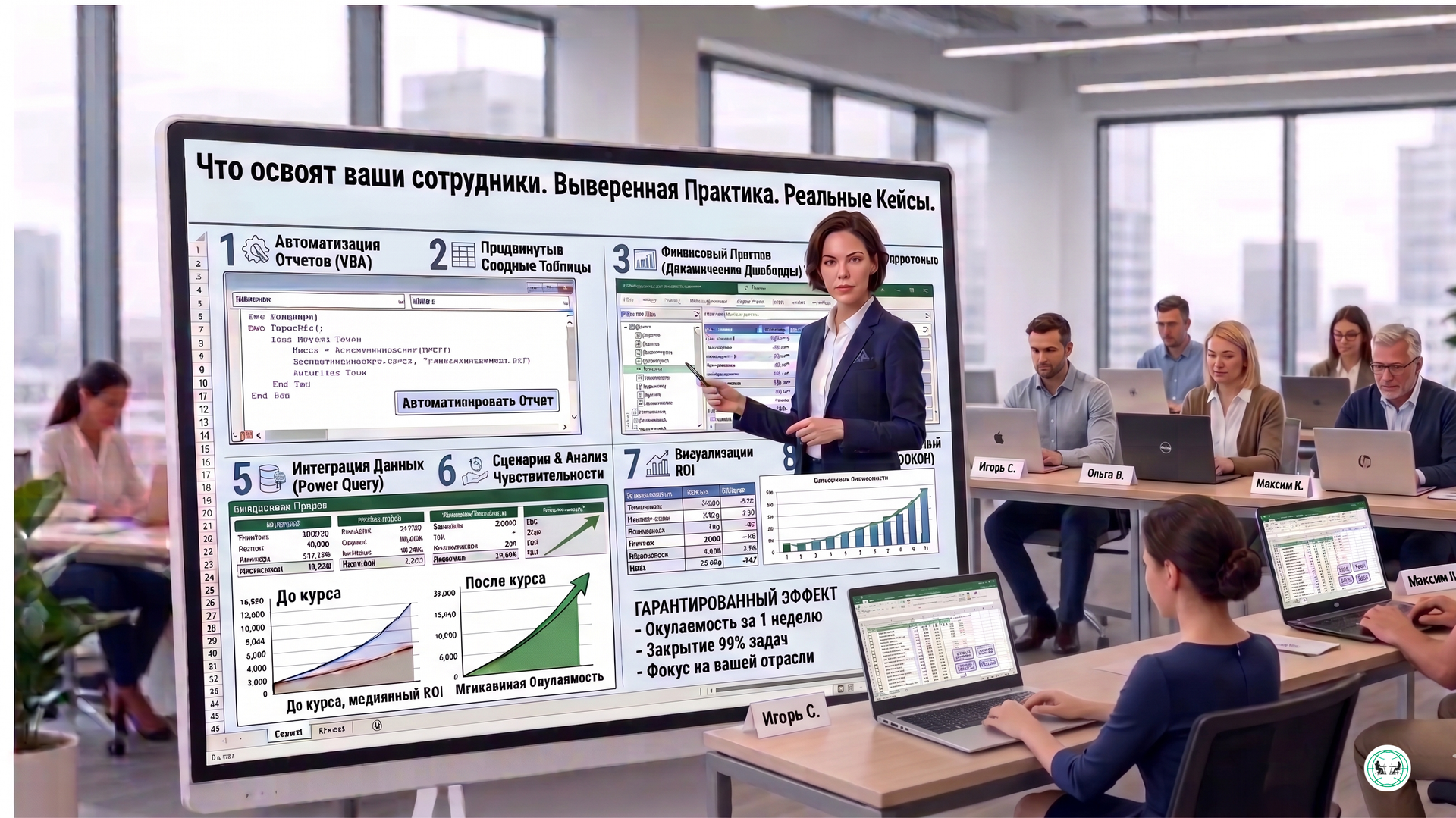 что освоят Ваши сотрудники после корпоративного обучения excel